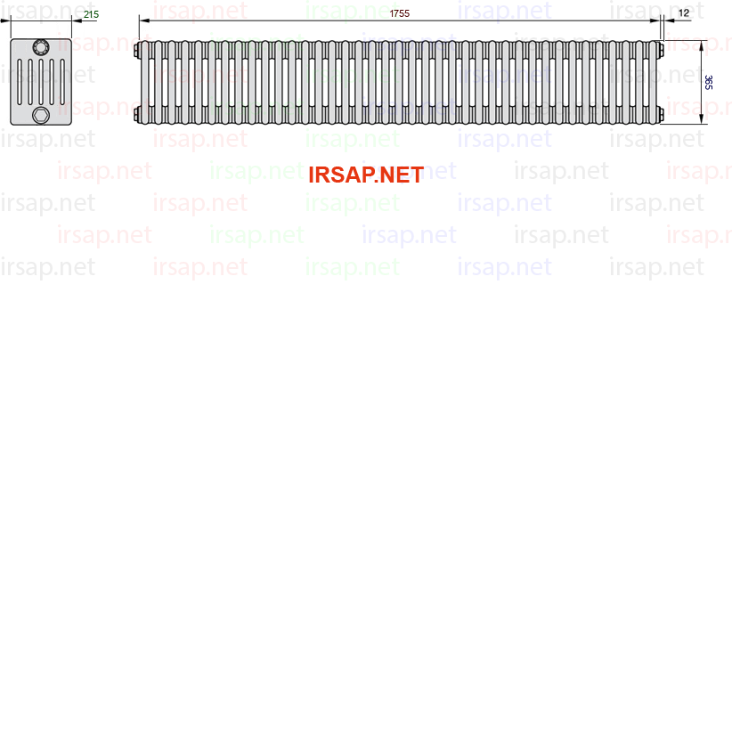 Радиатор IRSAP Tesi 60365/39 T12 CL 01